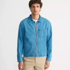 Men's Lightweight Denim Full Zip Jacket