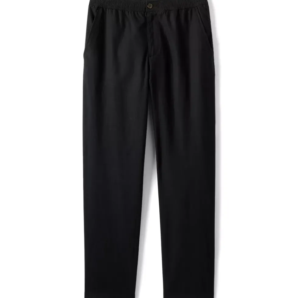 Men's Linen Cotton E-Waist Pant