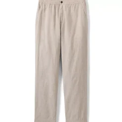 Men's Linen Cotton E-Waist Pant