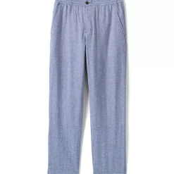 Men's Linen Cotton E-Waist Pant