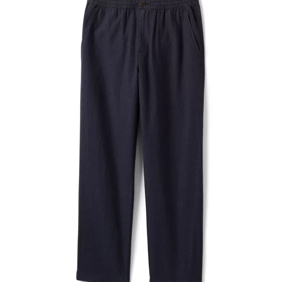 Men's Linen Cotton E-Waist Pant