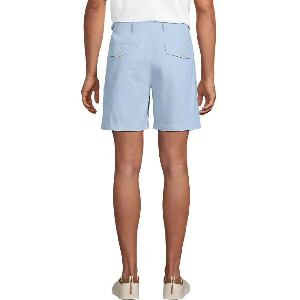 Men's 7" Linen Cotton Resort Shorts