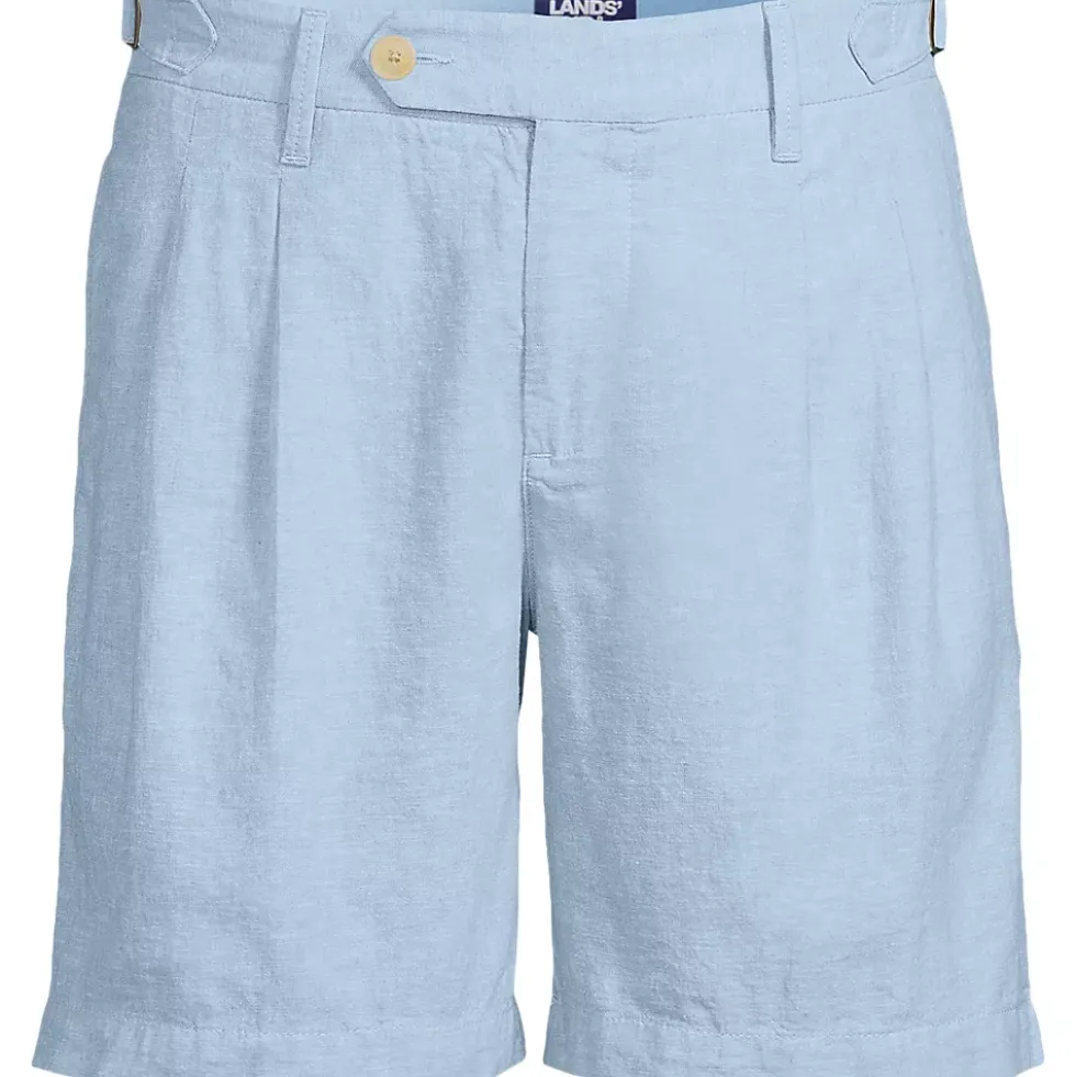 Men's 7" Linen Cotton Resort Shorts