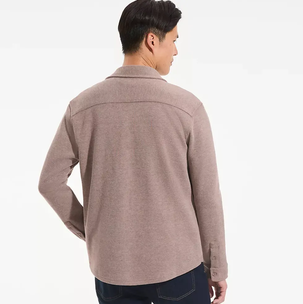 Men's Long Sleeve Bedford Button Through Utility Overshirt