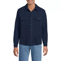 Men's Long Sleeve Bedford Button Through Utility Overshirt