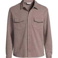Men's Long Sleeve Bedford Button Through Utility Overshirt