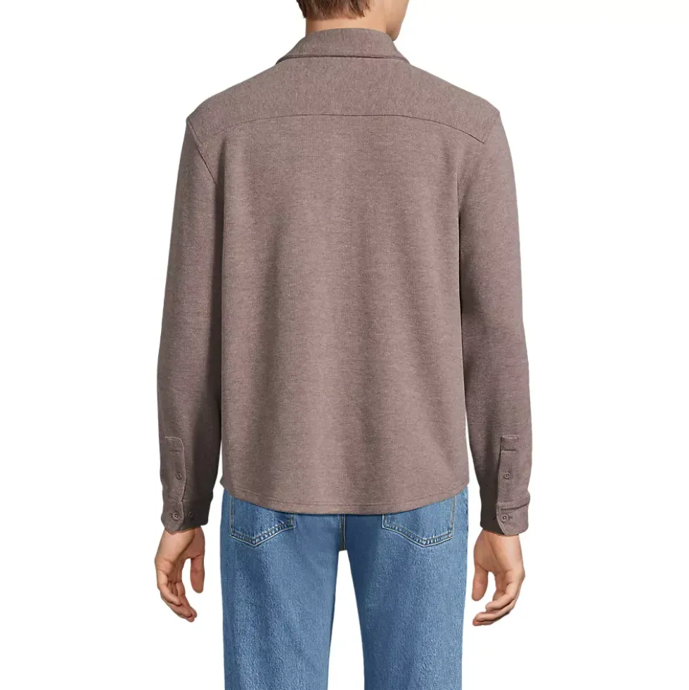 Men's Long Sleeve Bedford Button Through Utility Overshirt