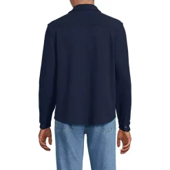 Men's Long Sleeve Bedford Button Through Utility Overshirt