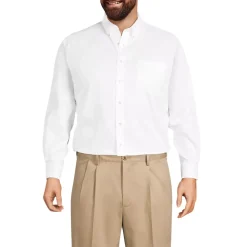 Men's Long Sleeve Buttondown No Iron Pinpoint Shirt