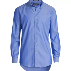 Men's Long Sleeve Buttondown No Iron Pinpoint Shirt