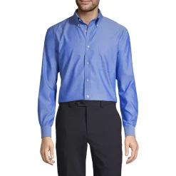 Men's Long Sleeve Buttondown No Iron Pinpoint Shirt