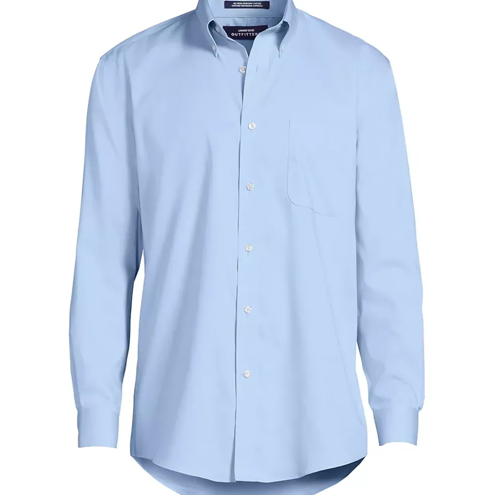 Men's Long Sleeve Buttondown No Iron Pinpoint Shirt