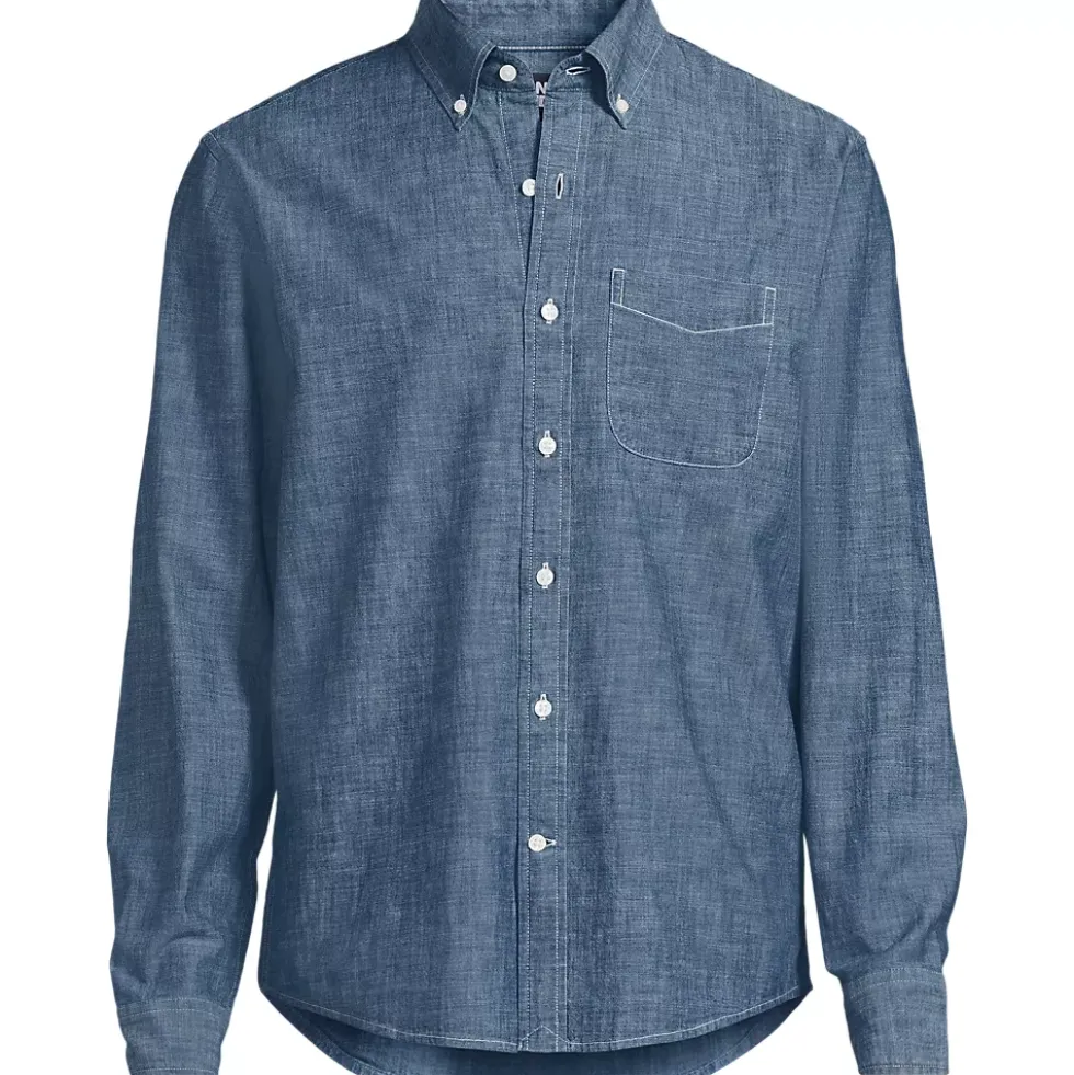 Men's Long Sleeve Chambray Shirt