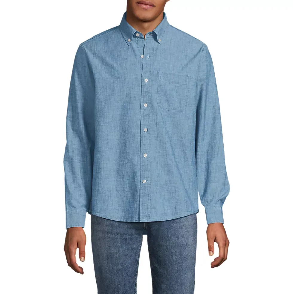 Men's Long Sleeve Chambray Shirt