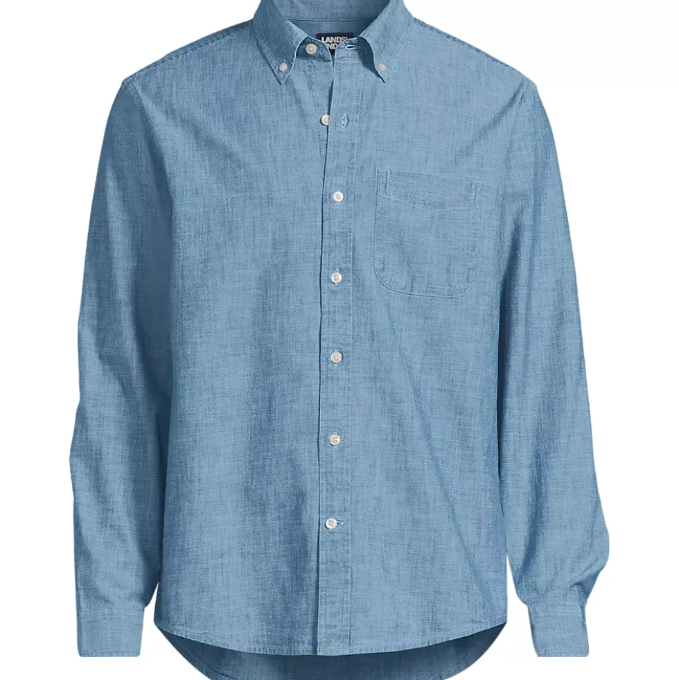 Men's Long Sleeve Chambray Shirt