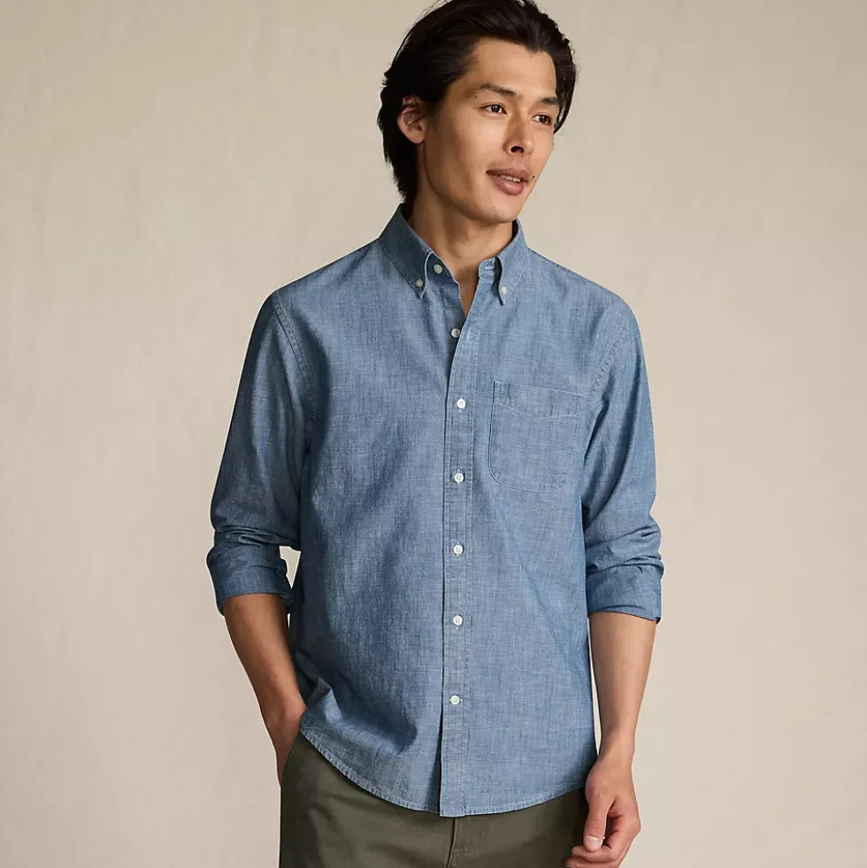 Men's Long Sleeve Chambray Shirt