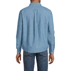 Men's Long Sleeve Chambray Shirt