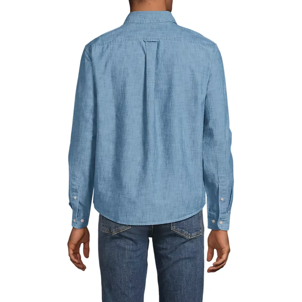 Men's Long Sleeve Chambray Shirt