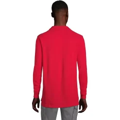 Men's Long Sleeve Classic Mesh Polo Shirt