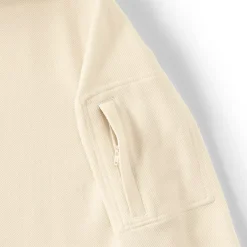 Men's Long Sleeve Cooling Performance Pique Quarter Zip