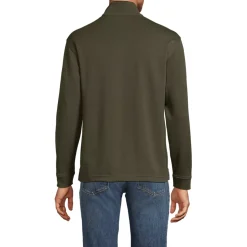 Men's Long Sleeve Cooling Performance Pique Quarter Zip