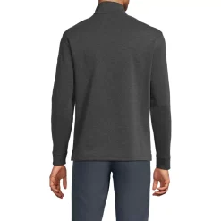 Men's Long Sleeve Cooling Performance Pique Quarter Zip