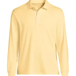 Men's Long Sleeve Cotton Supima Polo Shirt