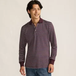 Men's Long Sleeve Cotton Supima Polo Shirt