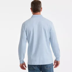 Men's Long Sleeve Cotton Supima Polo Shirt