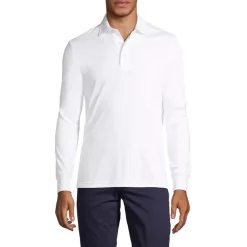 Men's Long Sleeve Cotton Supima Polo Shirt