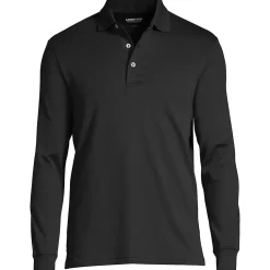 Men's Long Sleeve Cotton Supima Polo Shirt