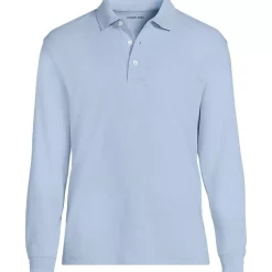 Men's Long Sleeve Cotton Supima Polo Shirt