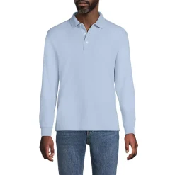 Men's Long Sleeve Cotton Supima Polo Shirt