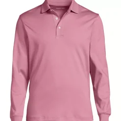 Men's Long Sleeve Cotton Supima Polo Shirt