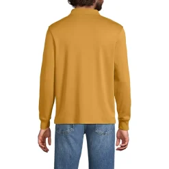 Men's Long Sleeve Cotton Supima Polo Shirt
