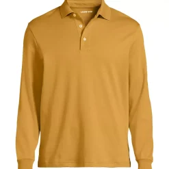 Men's Long Sleeve Cotton Supima Polo Shirt