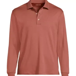 Men's Long Sleeve Cotton Supima Polo Shirt