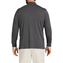 Men's Long Sleeve Cotton Supima Polo Shirt