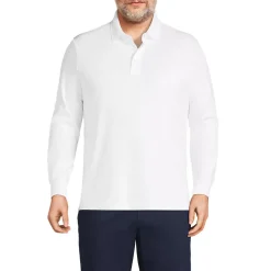 Men's Long Sleeve Cotton Supima Polo Shirt
