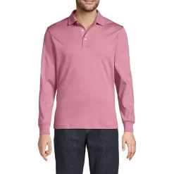 Men's Long Sleeve Cotton Supima Polo Shirt