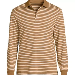 Men's Long Sleeve Cotton Supima Polo Shirt