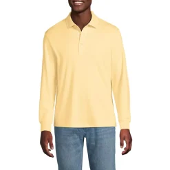 Men's Long Sleeve Cotton Supima Polo Shirt