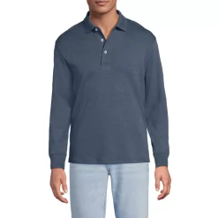 Men's Long Sleeve Cotton Supima Polo Shirt