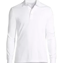 Men's Long Sleeve Cotton Supima Polo Shirt