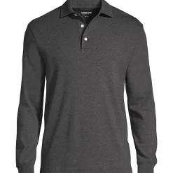 Men's Long Sleeve Cotton Supima Polo Shirt