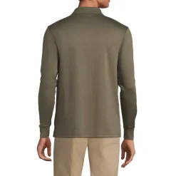 Men's Long Sleeve Cotton Supima Polo Shirt