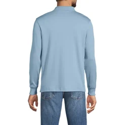Men's Long Sleeve Cotton Supima Polo Shirt