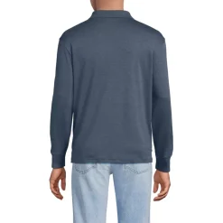 Men's Long Sleeve Cotton Supima Polo Shirt