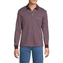 Men's Long Sleeve Cotton Supima Polo Shirt