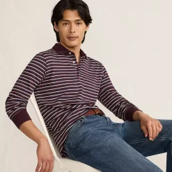 Men's Long Sleeve Cotton Supima Polo Shirt